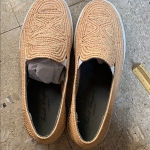 Robert Clergerie slip on loafers. Tan. Racial